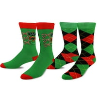 Teehee Коледа и празнични забавни чорапи на екипажа за мъже