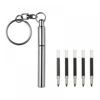 Мини Ballpoint химикалка, химикалка за ключове, Pocket Size EDC писалка, малка болтска писалка с допълнителни зареждания на химикалки