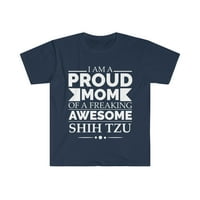 Горда мама на страхотна Shih tzu Dog Mome Mother Day Day Unise тениска S-3XL