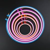Wrea Plastic бродерия захарен цвят бродерия обръчи кръг кръстосани шевове пръстен инструменти