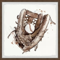 Marmont Hill Inc. „Бейзболната ръкавица“ рамкираща картина за рисуване 18