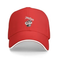 Cepten Men's & Women's Fashion Unique Print With Judas Priest Logo Регулируема бейзболна шапка червено