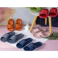 Дамски солидни цветни чехли без гръб апартаменти дишащи отворени обувки на плажа на плажа лято лято