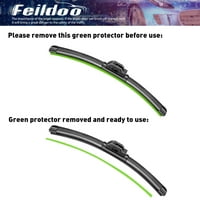 Feildoo in & in Windshield чистачки за чистачки, подходящи за Honda CR-V 21 & 20 Premium Hybrid Submecent за подмяна на чистачките на J U Hook, предния прозорец на автомобила, преден прозорец