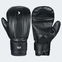 Vali Nista Boxing Speed ​​Bag Gloves Черни големи изключително големи