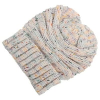 Топла плетена шапка акрилни влакна шапка универсална шапка зимна топла шапка