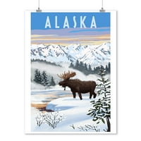 Аляска, Лос, зимна сцена