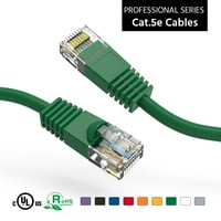 125 фута CAT5E UTP Ethernet Network Booted Cable Green, Pack