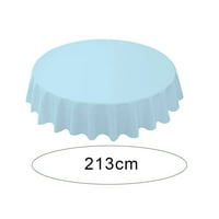 Арчър Кръгла покривка Проста за еднократна употреба PE водоустойчив по -дебел капак на масата за дома