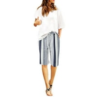 Дамски ежедневни еластични талии летни меки сладки плажни къси панталони с джобове красиви дрехи за жени жени тренировки панталони