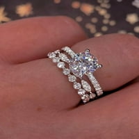 Пръстени циркон пръстени Дами подарък бижута момичета пръстени сватбени пръстени
