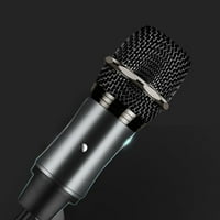 Компютърен микрофон Julam Microphone Condenser с регулируем шок монтиране на микрофон Оборудване за инструменти Гласови гласови записа на подкастинг караоке игри Стойност на стрийминг