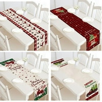 Ciaoed Коледна маса на масата, прост, модерен и прост бегач на масата на масата се използва за украса на кърпата за ограждане за домашна модна декорация