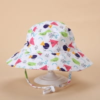 Лятна шапка бебешка слънце козирка Детска слънце шапка анти-ултравиолетова кофа за момчета и момичета, бяло