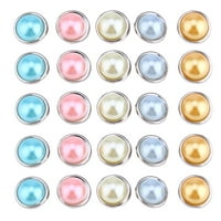Декоративни мини бради кръгли хартиени крепежни елементи перли дизайн Брадс случаен цвят