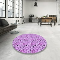 Ahgly Company вътрешен правоъгълник с шаблони с цвят Phouse Pink Rine Rugs, 5 '8'