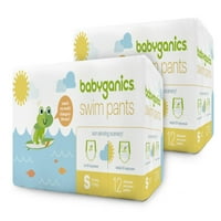 Babyganics плува панталони, памперси, малки