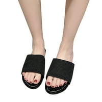 Sandles горещи сандали за жени сандали модни прости плътни цветове лято нов модел плосък комфортен плат горен голям размер чехли сладки слайдове