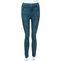 Дънкови дънки за жени разкъсани дънкови дънки се оттеглят в средата на сезонния тенденция на жените криви кльощави дънки Blue S-6XL