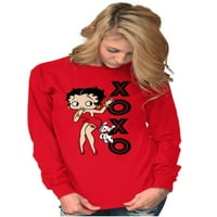 Retro Betty Boop Xoxo Puppy Love Women's Threek Thrish Brisco Brands 2x