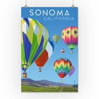 Сонома, Калифорния, балони с горещ въздух