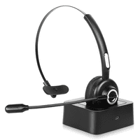 Удобни Bluetooth слушалки, UX безжични слушалки с микрофон, безжични слушалки за мобилен телефон с функция за зареждане на микрофон за зареждане на шума