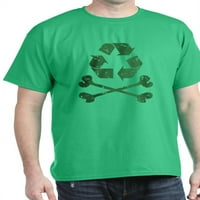 Cafepress - Рециклиране на пиратска тъмна тениска - памучна тениска