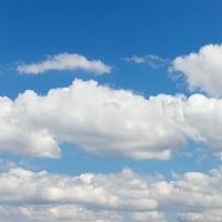 Cumulus Clouds и Blue Sky, Baden-Wurttemberg, Germany Poster Print