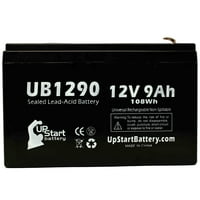 Съвместима батерия ADT 4140XMP - UNSENTER UB UNIVERAL запечатана батерия с оловна киселина - Включва два терминални адаптери F до F