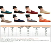 Lacyhop Men Flats Comfort Loafers Неплъзгащи се ежедневни обувки Мъже дишащи обувки за ходене Леко плъзгане на ловер Камила 9.5