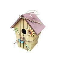 BadyMincsl Домашен усъвършенстване Продаване Продажба Дървена птица Къща Гнезда на BO висящи птици гнезда домашна градина декорация