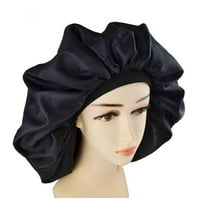 keusn женска коса химиотерапия лента солидна шапка сатенена коса сън шапка с широка периферна бейзболна шапка