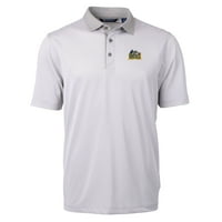 Мъжки резач и Buck Grey White Drexel Dragons Big & Tall добродетел Eco Pique Micro Stripe Recycled Polo