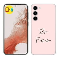 TalkingCase Slim Phone Case, съвместим за Samsung Galaxy S23+ Plus, Bye Felicia Print, W Температен протектор на екрана, лек, гъвкав, САЩ