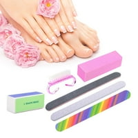 Gecheer Lot Nail Manicure Kit четка издръжлив буфер песъчинка пясъчни файлове за нокти полски инструменти случаен цвят