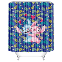 Lilo & Stitch душ завеси с куки водоустойчива завеса за душ за баня вана декорация