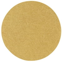 Ambiant Broadway Collection Kids Favorite Area Rugs Yellow - 4 'Round