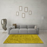 Ahgly Company Indoor Rectangle Резюме Жълти съвременни килими, 7 '9'