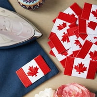 Канадско желязо на знаме на петна шийте на бродирана апликация за шиене