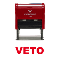 Vivid Stamp Veto Self Inving Cubber Stamp - среден