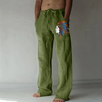 Летни прочиствания Мъжки панталони отзад в училище модни мъже небрежни свободни и удобни панталони пантало