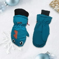 Чифт деца ръкавици зимни водоустойчиви унизителни ръкавици Аксесоари доставки Карикатури Печат на открито дейности за студено време