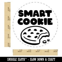 Smart Cookie Chocolate Chip учител ученик самостоятелно сключване на гумен печат мастило - червено мастило - голямо