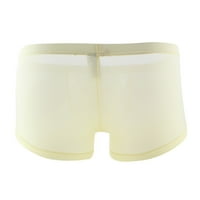 Мъжки бельо боксер боксерки бели охлаждащи меки къси панталони Comfortfle Леки средни резюмета Khaki XL