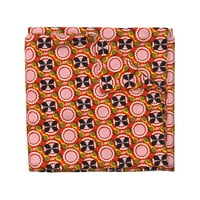 Памучен корица за одеялен памук, двойна - Африка Вдъхновени печатни точки Арт Афроцентрична цветна графична смела бохо Модерна печат по поръчка с лъжица с лъжица