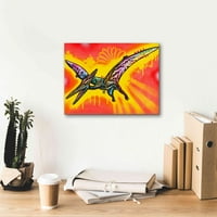 Epic Graffiti 'pterodactyl' от Dean Russo, Canvas Wall Art, 16 x12