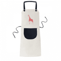 Застрашени животни червен жираф регулируема мебел памучен бельо барбекю кухня джоб