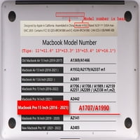 Kaishek съвместим MacBook Pro 15 Case Издаден Модел A A1990, пластмасов твърд капак на калъфа, дървено зърно 37