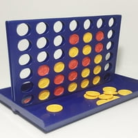 Настолна игра сгъваема цветна проверка капка Свържете преносима пластмасова игра Game No.01