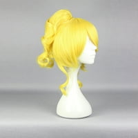 Уникални изгодни изгодни перуки за жени 12 жълти перуки със синтетични влакна с капачка